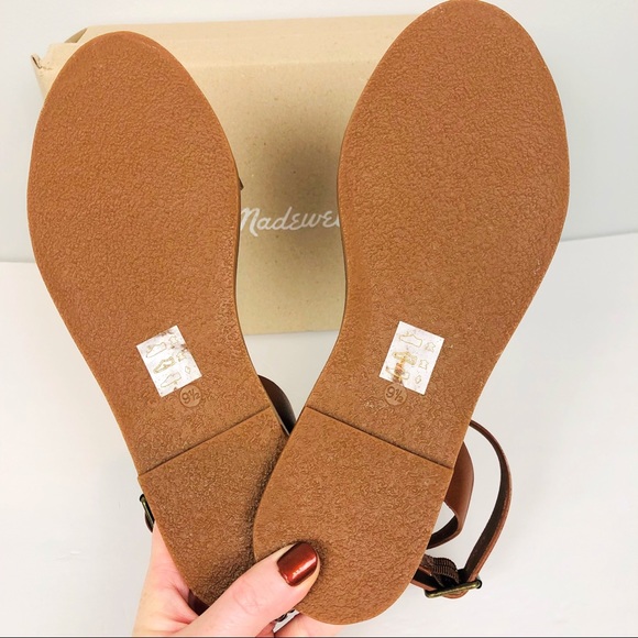 Madewell Boardwalk Sandal Ankle Strap Brown - Picture 4 of 7